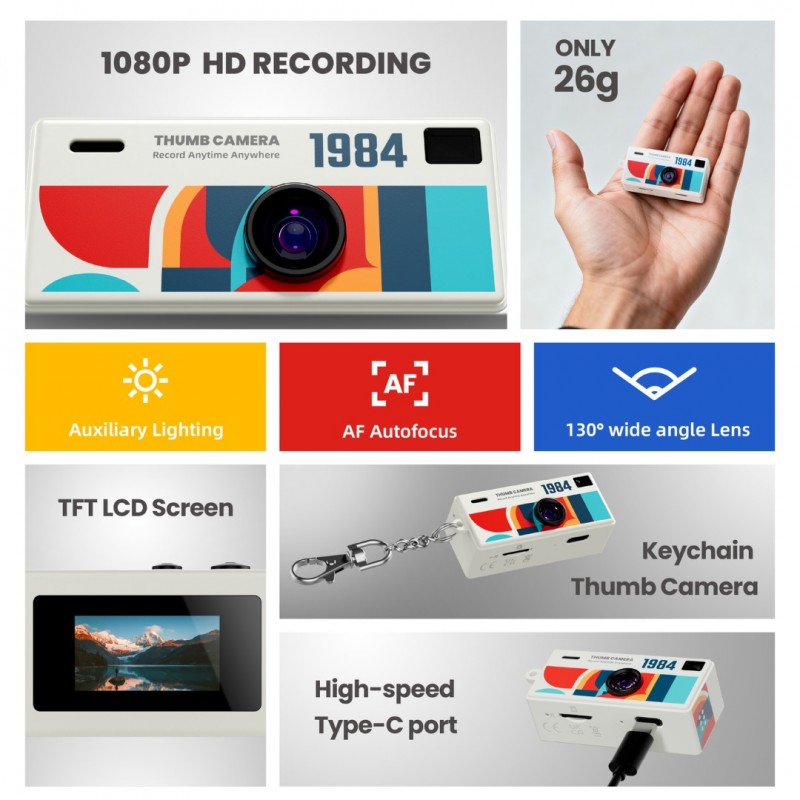 G6 Thumb Camera - Blue - Image 6