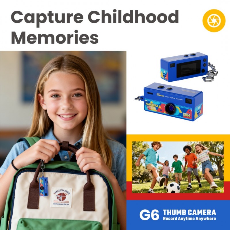 G6 Thumb Camera - Blue - Image 4